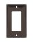 WALL PLATE 1 GANG DECR STD BRN