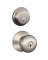 DEADBOLT COMBO STN NKL
