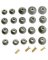 Plumb Pak PP805-22 Faucet Washer Assortment, Brass/Rubber, For: Sink and
