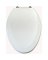 TOILET SEAT ELONG 19IN WHT/CRM
