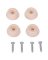 BUMPER SCREW RUBBER 7/8IN WHT