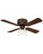 FAN CEIL 42IN 4BLD/1LT HUGR VB