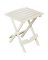 Adams Quik-Fold 8500-48-3735 Side Table, Rectangular, Polypropylene, White