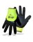 GLOVES LATEX HIVIS GRN MED