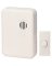 CHIME W/BUTTON CVR PLUG-IN WHT