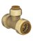 COUPLING PP 1IN PUSH FIT BRASS