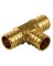 TEE PEX BRASS 1/2X1/2X3/4IN