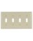 WALLPLATE TOGGLE LT ALMOND 4G