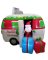 Hometown Holidays 90513 Inflatable Santa Trailer, Blue/Green/Red/White, LED Bulb