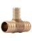 TEE BRASS PEX 3/4 X 3/4 X 1/2