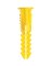 10PK#4-6 YELLOW PLSTC SHLDw/SCR: