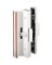 DOOR HANDLE SLIDING ALUM/WHITE