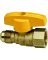 GAS BALL VALVE 3/8"X1/2" FIP