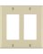 WALLPLATE 2DECORA IVORY