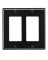 WALLPLATE DECOR 2G BLACK