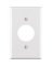 WALLPLATE SGL APPLIANCE WHITE