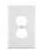 Leviton 88103 Oversized Wallplate, 1 -Gang, Thermoset Plastic, White
