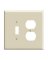 SWITCH/RECP WALPLT IVORY