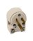 PLUG ANGL GRND 15A125V WHT