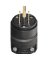 PLUG BLK RUBBR GRND 15A125V