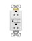 Eaton Wiring Devices TRAFGF15W-K-L Duplex Receptacle Wallplate, 2 -Pole, 15