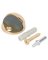 DOOR STOP LOW RISE FLOOR BRASS