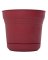 Planter 7in Burnt Red Saturn
