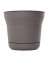 Planter W/saucer Charcoal 14in