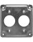 COVER BOX SQ STL SURF 2REC 4IN