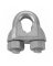 Campbell T7670409 Wire Rope Clip, Malleable Iron, Electro-Galvanized