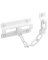 DOOR GUARD CHAIN STEEL WHITE