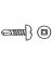 6PK #8x1-1/4" TEK-SCREW: PAN SKT