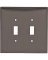 SWITCH PLATE 2-GANG BROWN 2149B-
