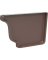 END CAP GUTTER RIGHT BROWN 5IN