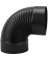 7"X90 :BLACK ELBOW CRMP-24 GA