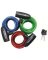 PADLOCK CABLE BLU/GRN/RED 6IN