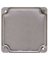 COVER BOX SQ STL EXP BLANK 4IN