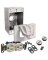 RECEPTACLE/CVR DPLX KIT WHT 1G