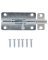 BARREL BOLT LOCKABLE 4IN ZINC