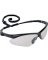 GLASSES SAFETY BLK W/CLR LENS