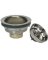 SINK STRAINER SOLID BRASS NICKEL
