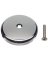 PLATE OVERFLOW 1-HOLE CHROME
