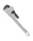 Vulcan JL40140 Pipe Wrench, 38 mm Jaw, 14 in L, Serrated Jaw, Aluminum,