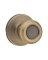 Kwikset 200T5CP Door Knob; Antique Brass; 1-3/8 to 1-3/4 in Thick Door;