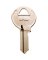 HY-KO 11010M15 Key Blank, Brass, Nickel, For: Master Vehicle Locks