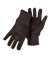 Glove Brn Jersey Reg Wt 2pk L
