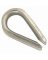 Campbell T7670609 Wire Rope Thimble, 1/8 in Dia Cable, Malleable Iron,
