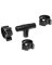 PEX TEE W/CLAMP BLACK 1IN