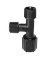 PEX TEE BLACK 1/2MX1/2INBSP
