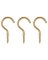 CUP HOOK 1-1/4IN SOLID BRASS